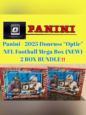 Panini - 2025 Donruss “Optic” NFL Football Mega Box [2 Box Bundle!] (NEW)